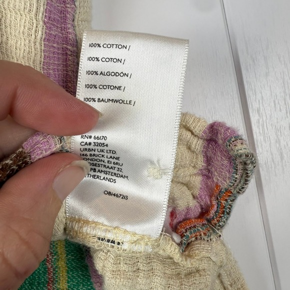 BDG Urban Outfitters Striped 100% Cotton Camp Shirt Casual Indie Retro Textured - Picture 6 of 7